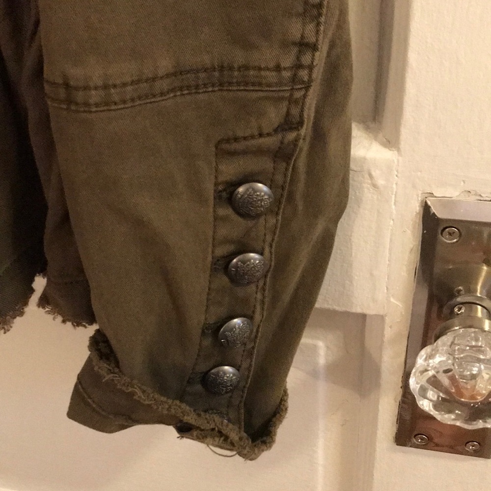 Free People Army Jacket with Peplum Bottom - Picture 8 of 8